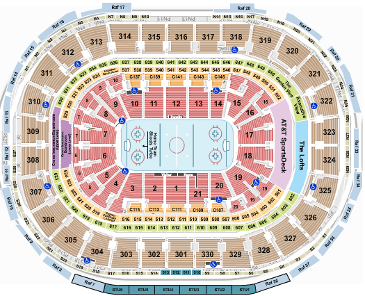 TD Garden Boston Bruins Seating Chart